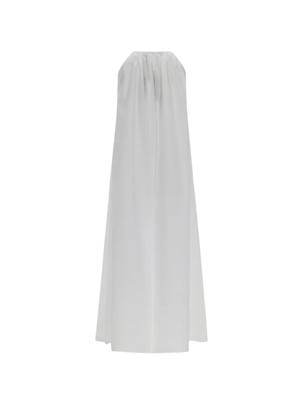 Max Mara Gesmockte maxi-jurk met halternek Wit