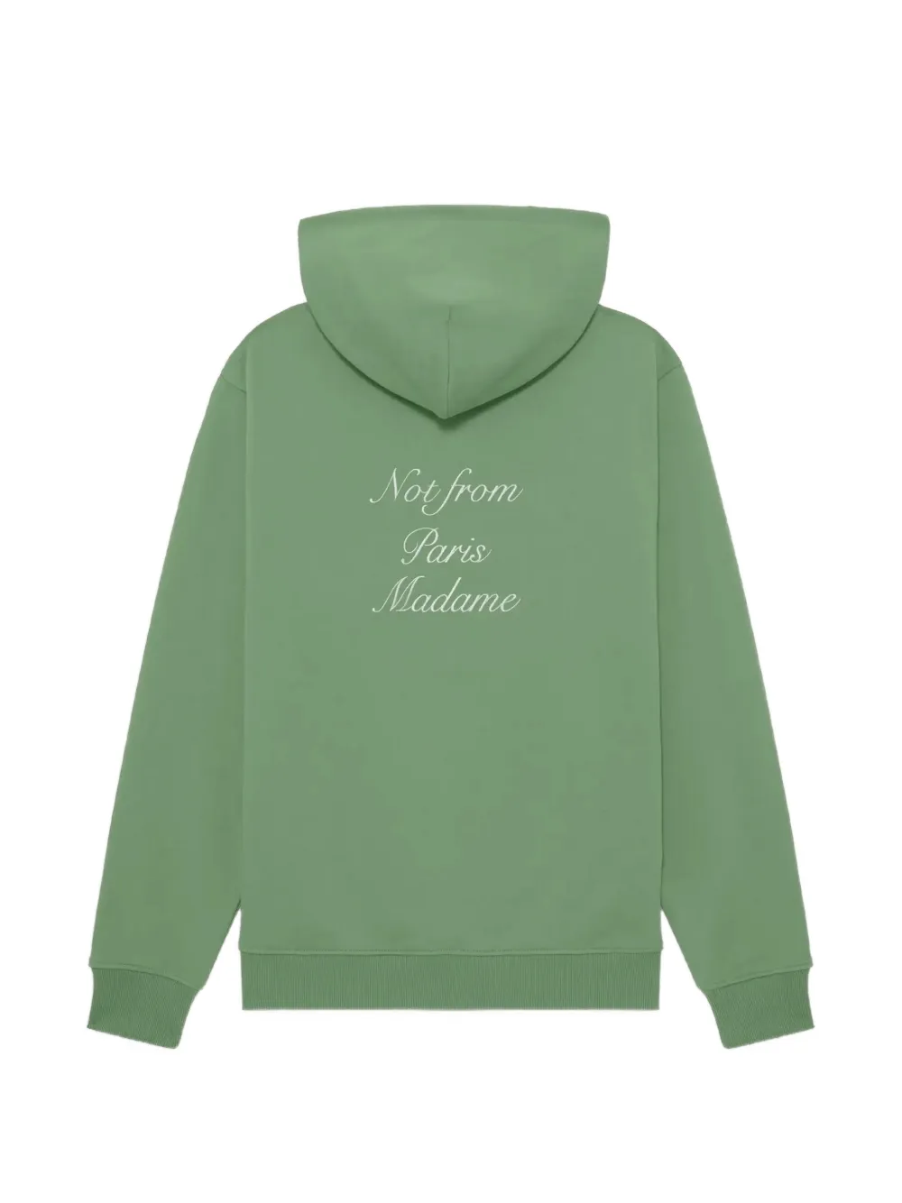 Drôle De Monsieur Hoodie met tekst Groen