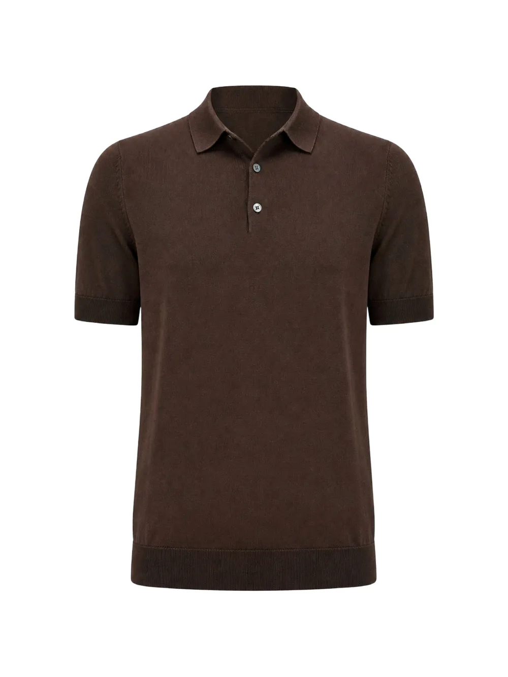 Filippo De Laurentiis short-sleeve knitted polo shirt - Braun