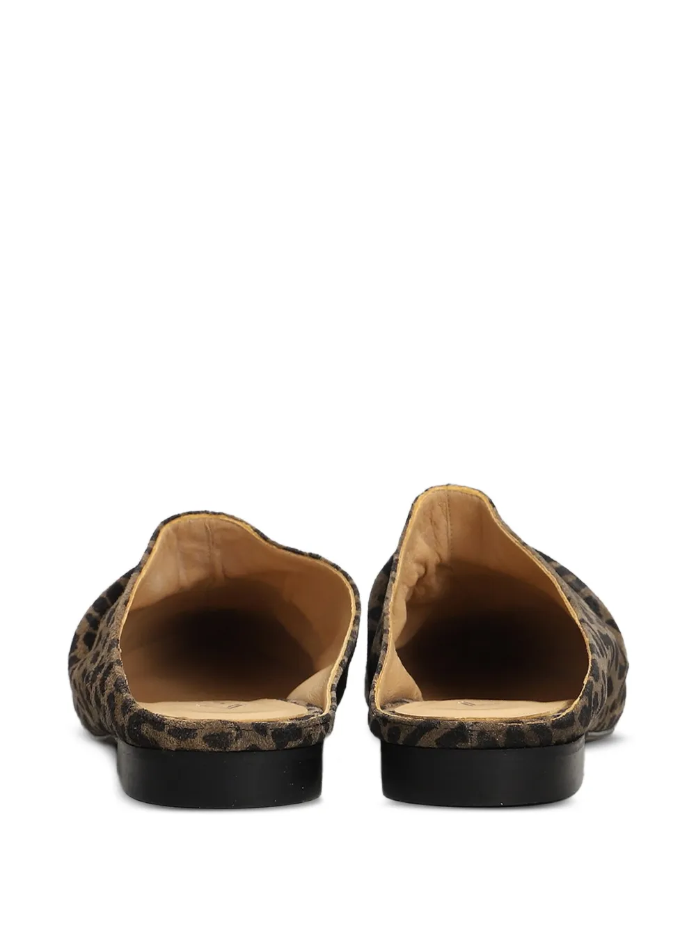  Alchimia Mules Fruncidos Con Estampado De Leopardo - Marrón 