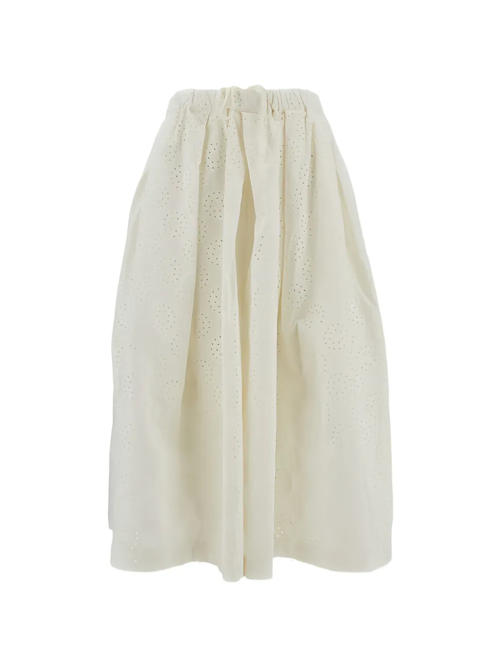 Comme Des Garçons broderie-anglaise wide-leg trousers - Toni neutri