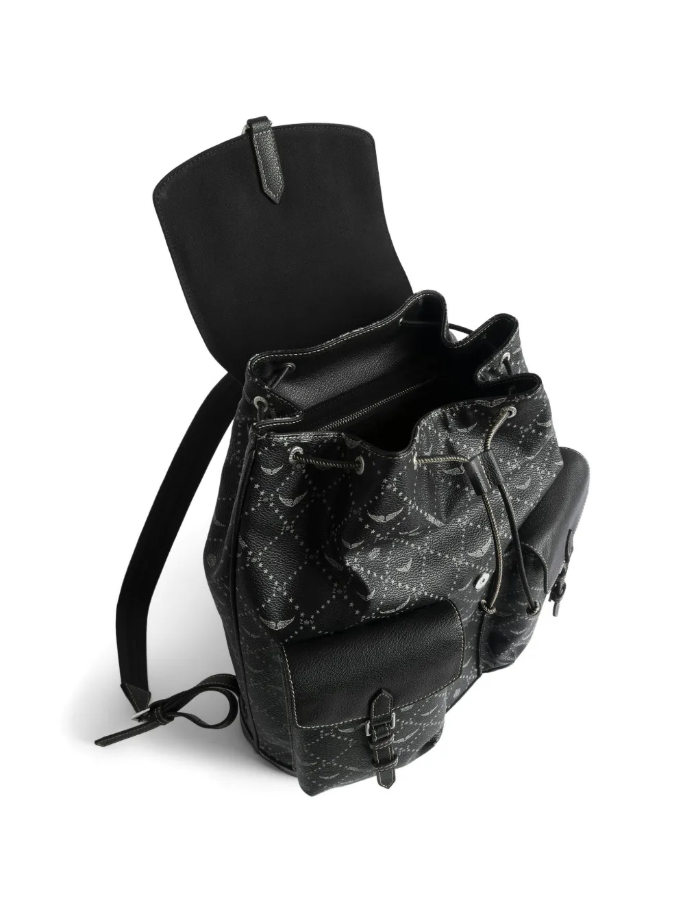 Zadig&Voltaire Medium Z rugzak met monogram Zwart