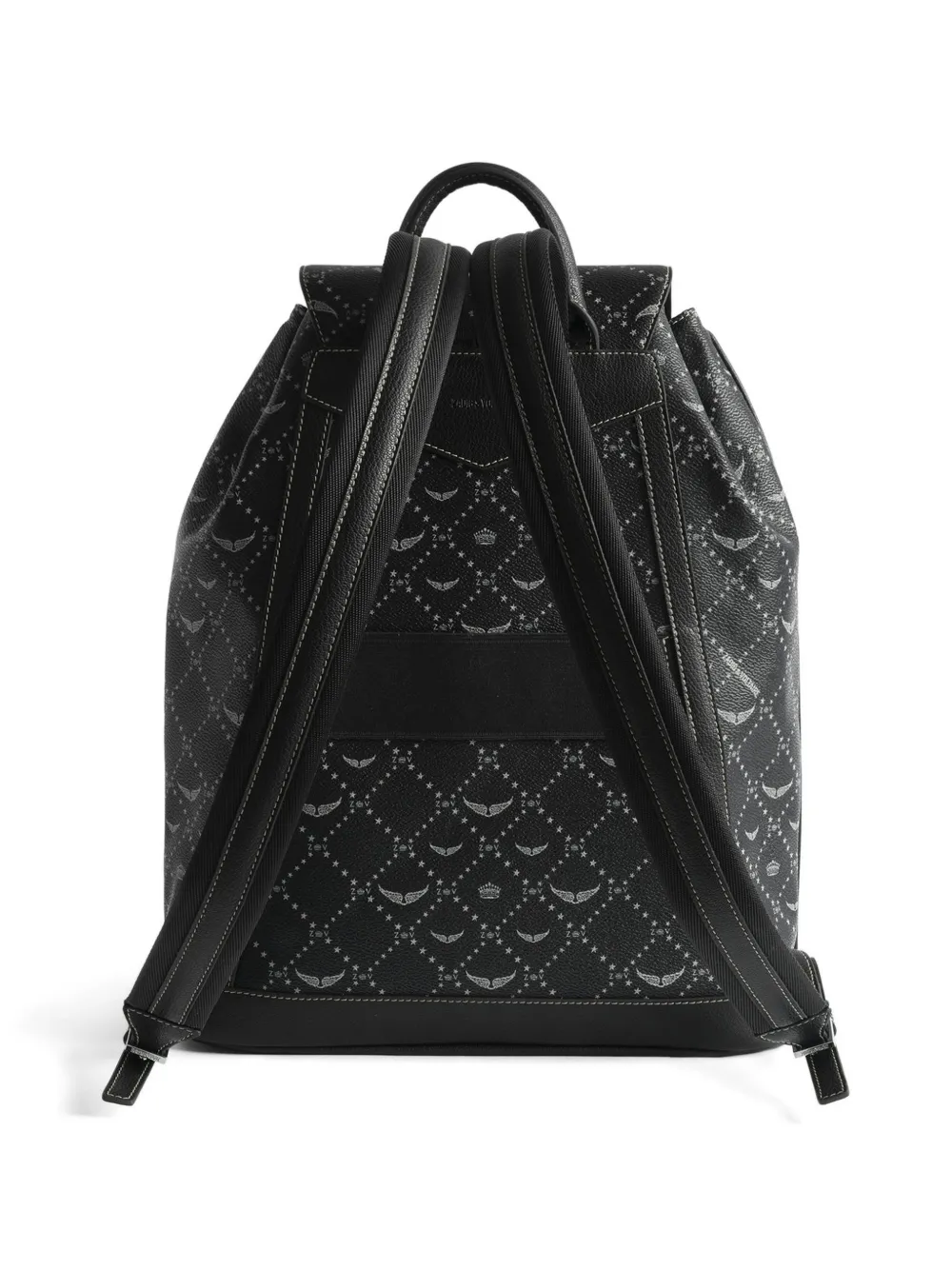 Zadig&Voltaire Medium Z rugzak met monogram Zwart