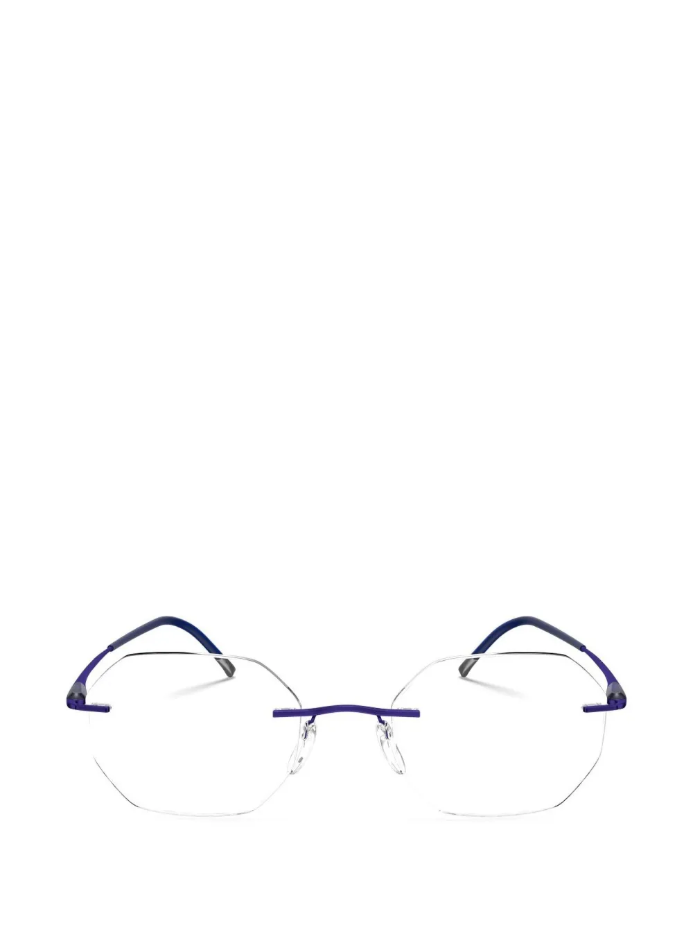 Silhouette Occhiali Purist geometrici - Blu