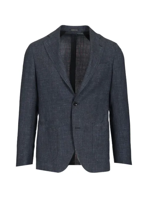 Al Duca D’Aosta 1902 melange-effect notched-lapel blazer