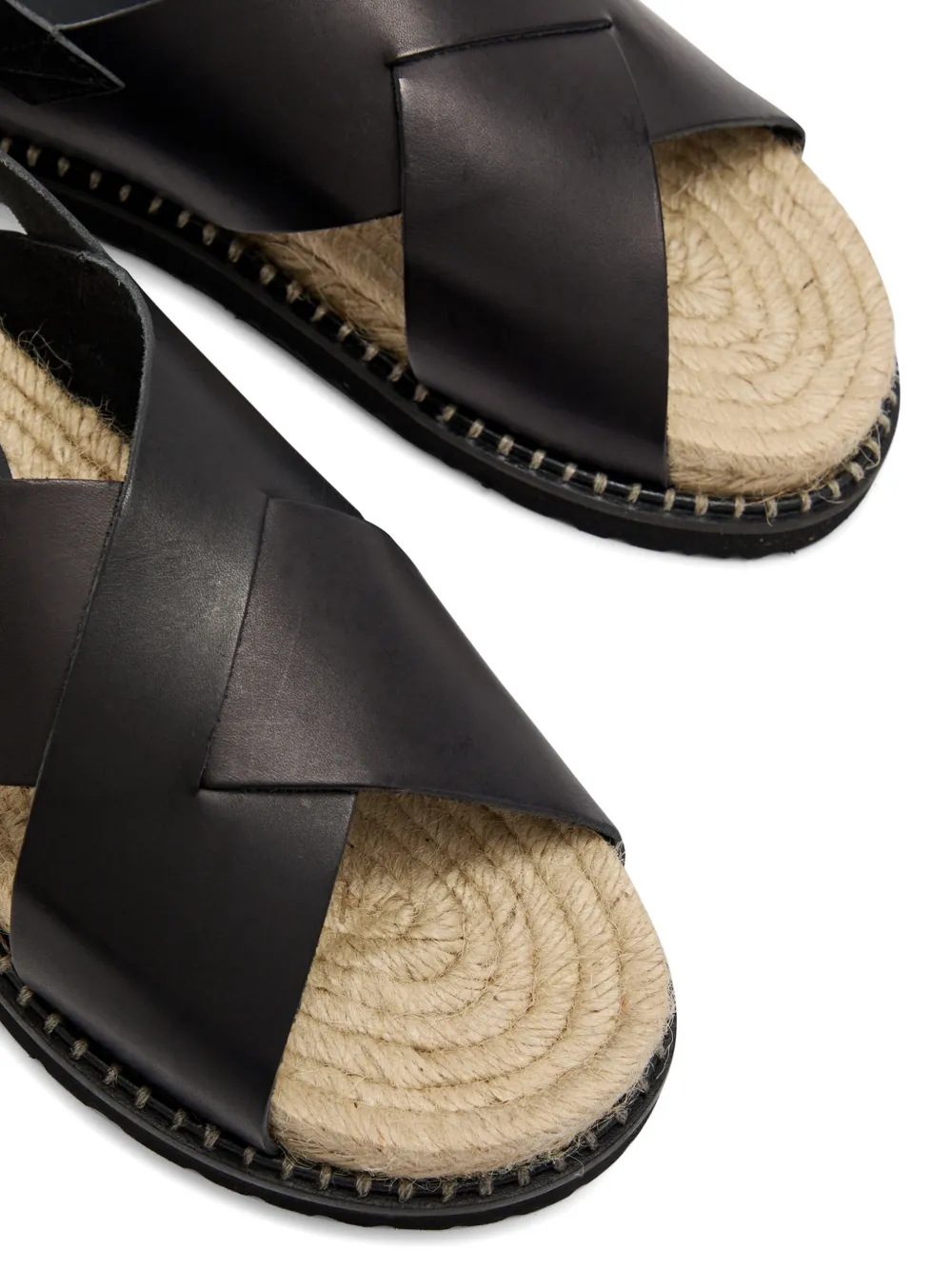 Castañer Tiago crossover-strap leather sandals Bruin