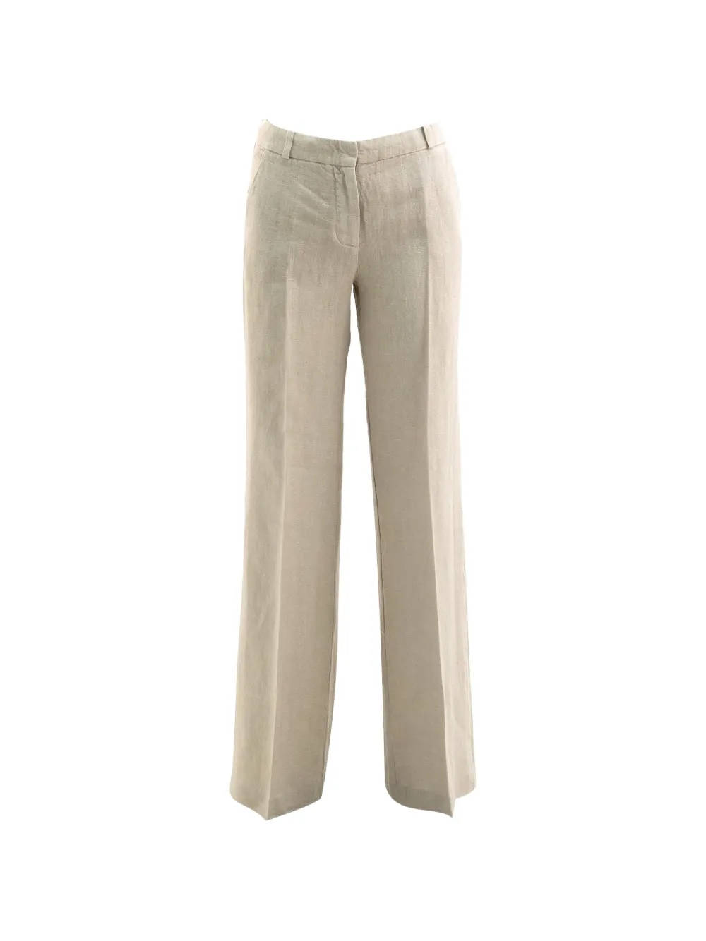 Kiltie pressed-crease belt-loop trousers - Toni neutri