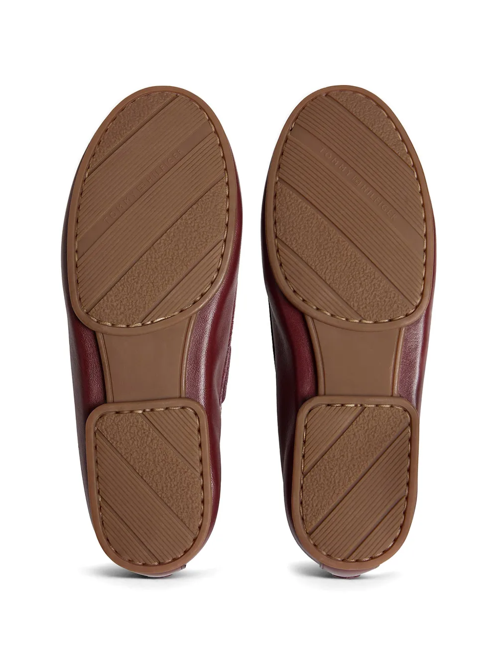 Tommy Hilfiger lace-up leather loafers Rood