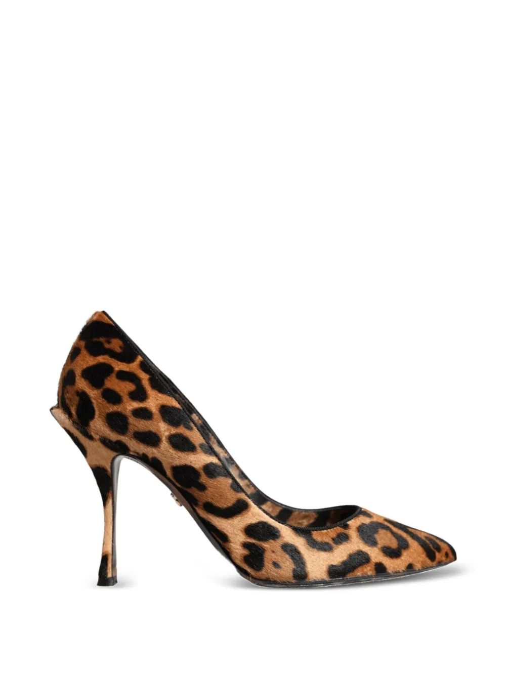 Dolce & Gabbana leopard-print calf-hair pumps - Marrone