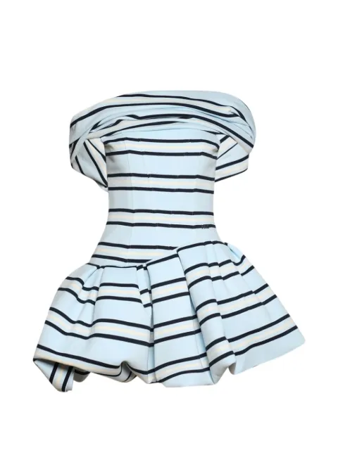 Natasha Zinko Polo striped bubble-skirt dress