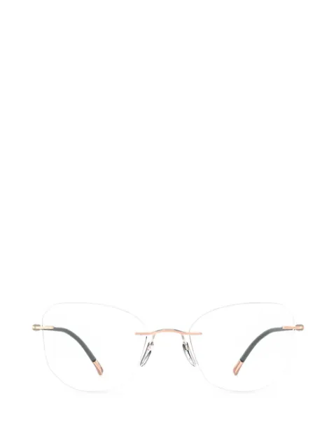 Silhouette rimless geometric-frame glasses