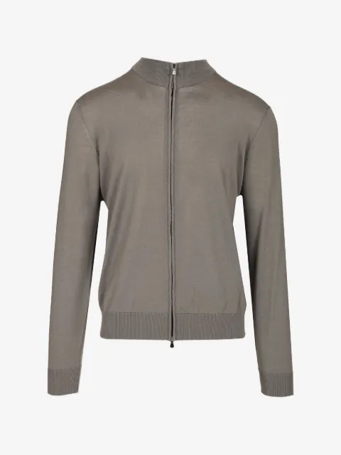 Al Duca D’Aosta 1902 zip-up knitted cardigan