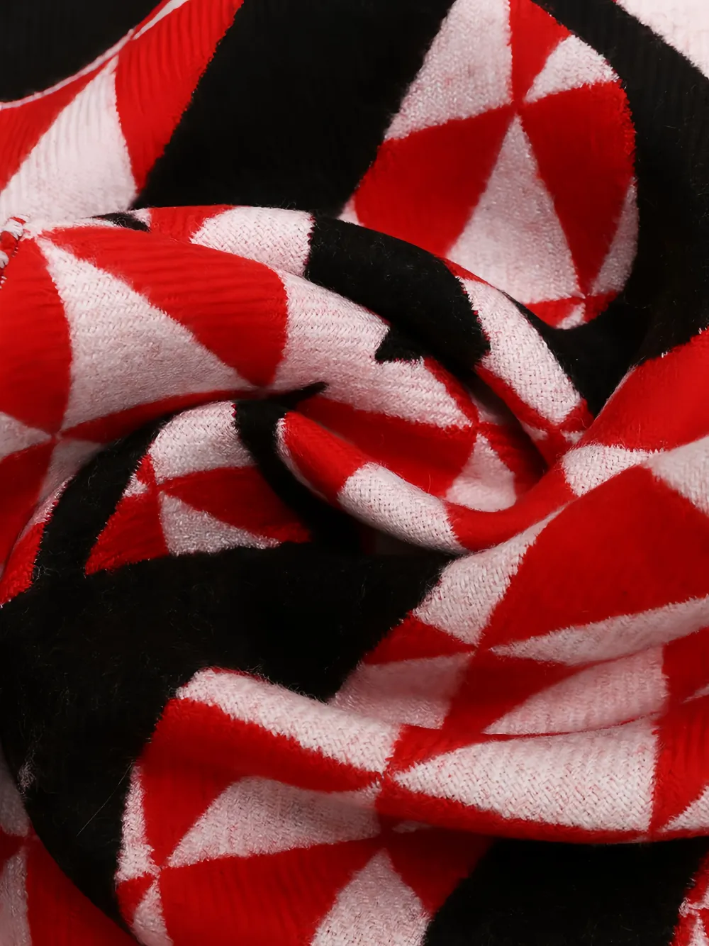 Prada Sjaal met geometrische print Rood