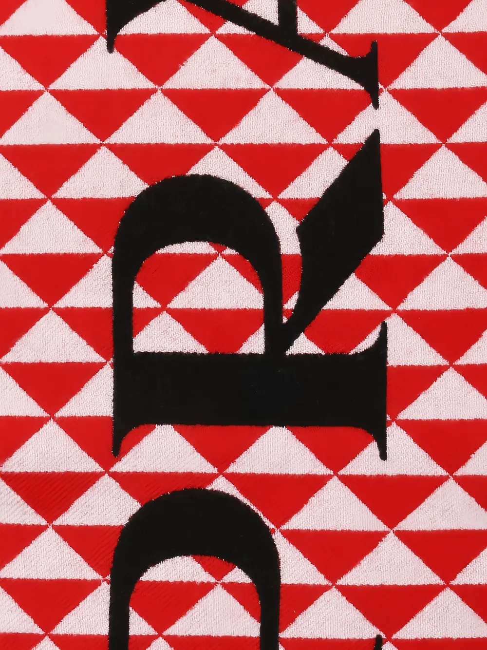 Prada Sjaal met geometrische print Rood
