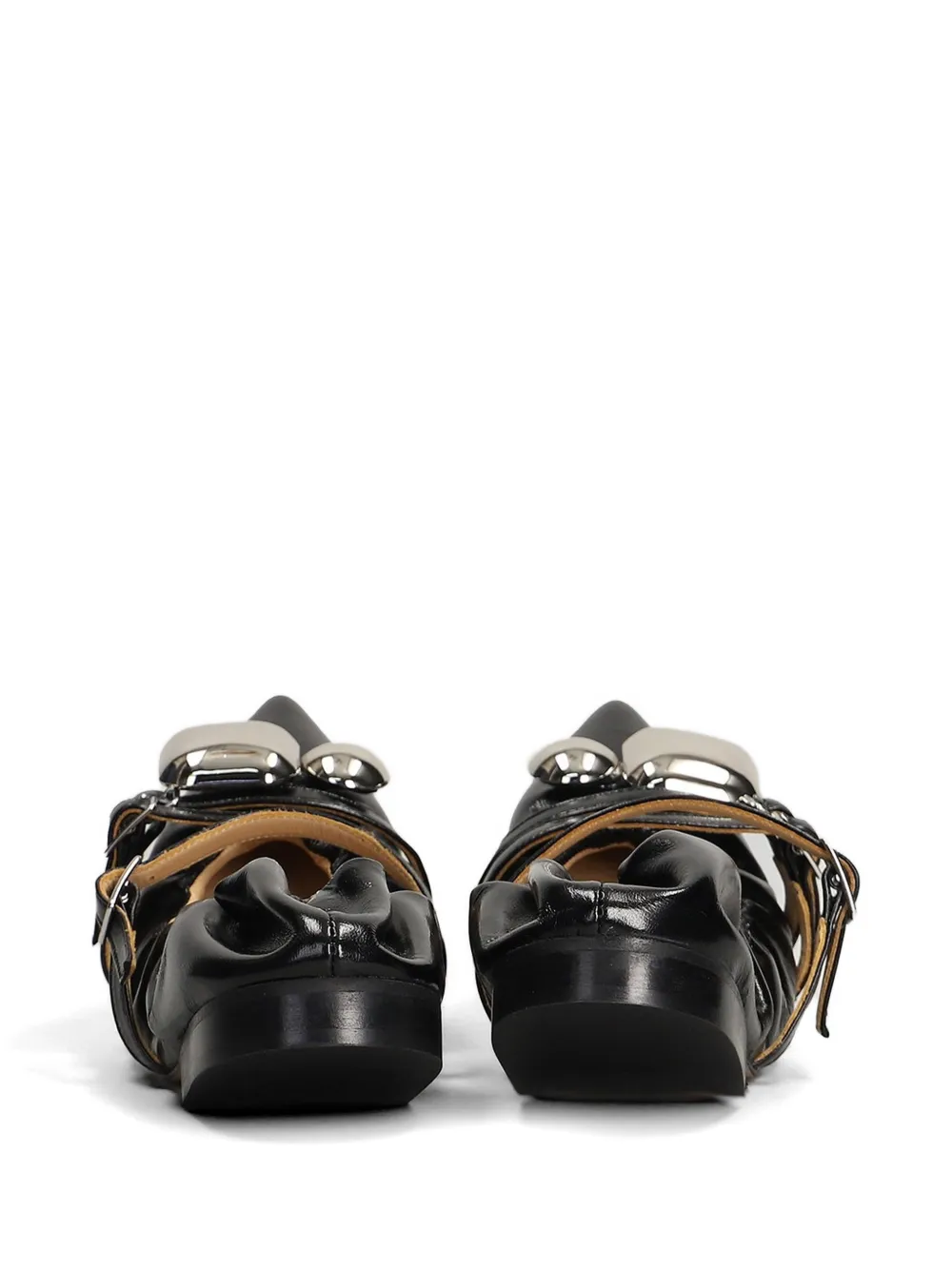 ALCHIMIA Ballerina's met puntige neus en strik-detail Zwart