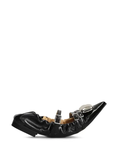 ALCHIMIA buckle-detail pointed-toe ballet flats