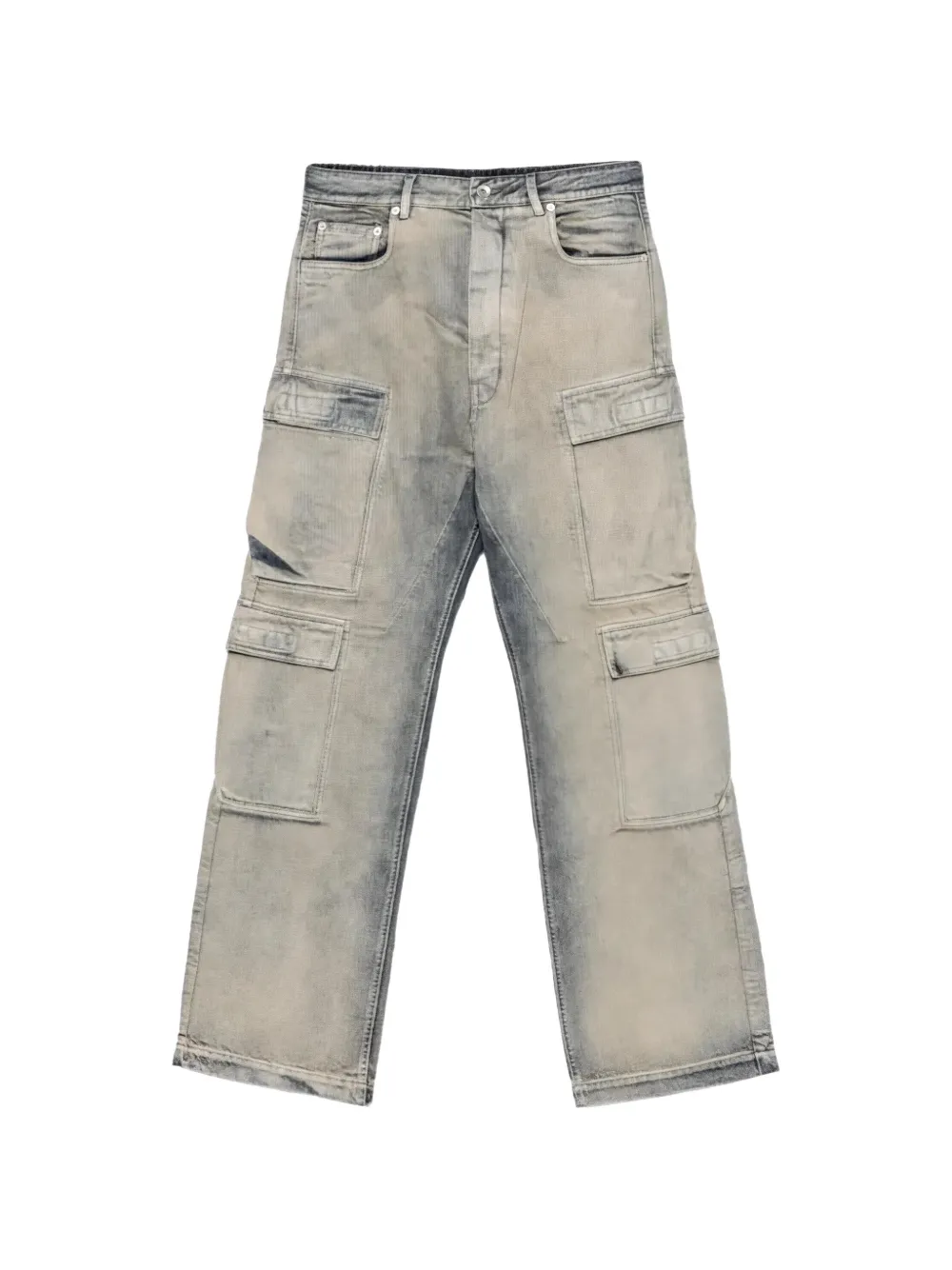 Rick Owens DRKSHDW Jeans cargo con lavaggio acido - Blu