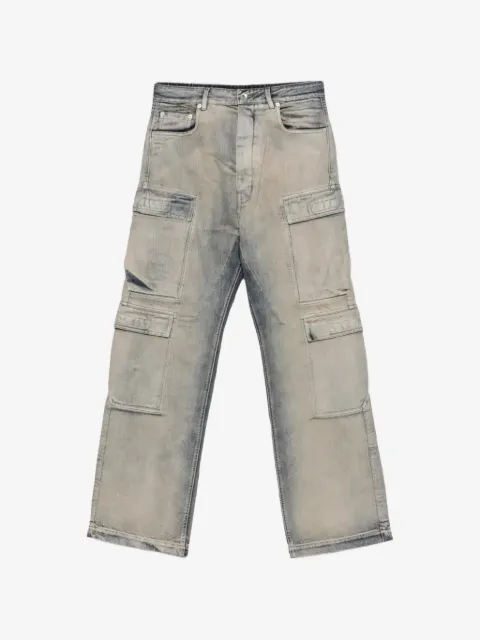 Rick Owens DRKSHDW acid-wash cargo jeans