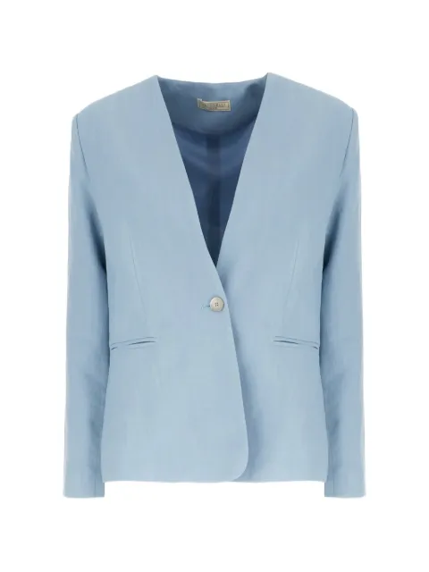 Antonelli collarless single-button jacket
