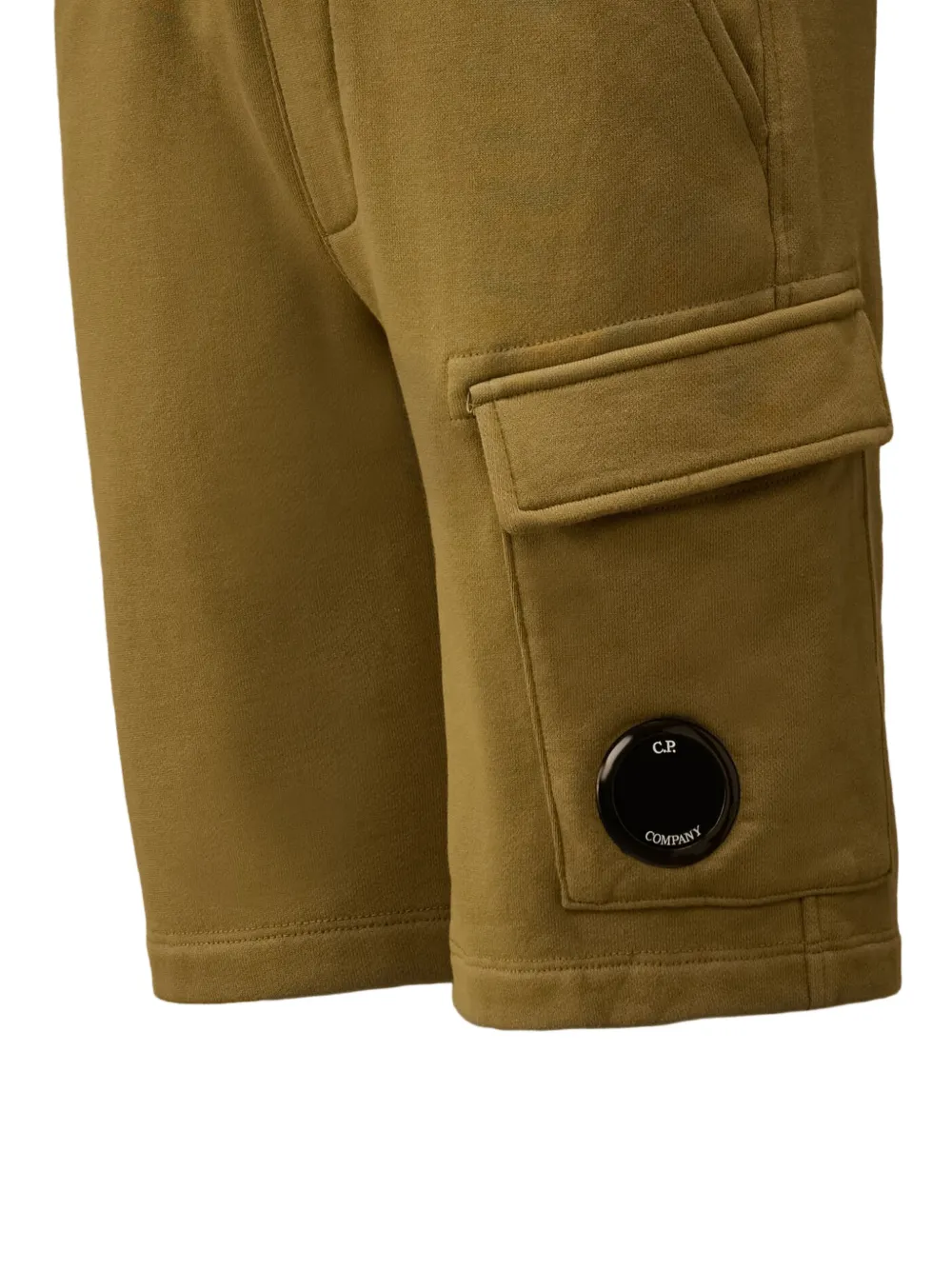 C.P. Company Kids Katoenen shorts Groen