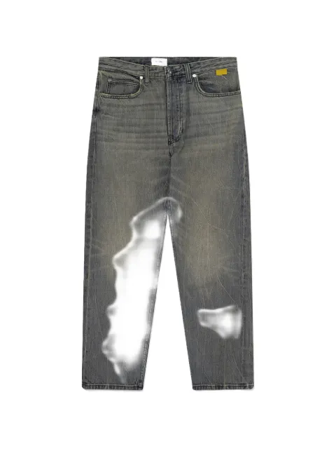 RHUDE whiskered straight-leg jeans