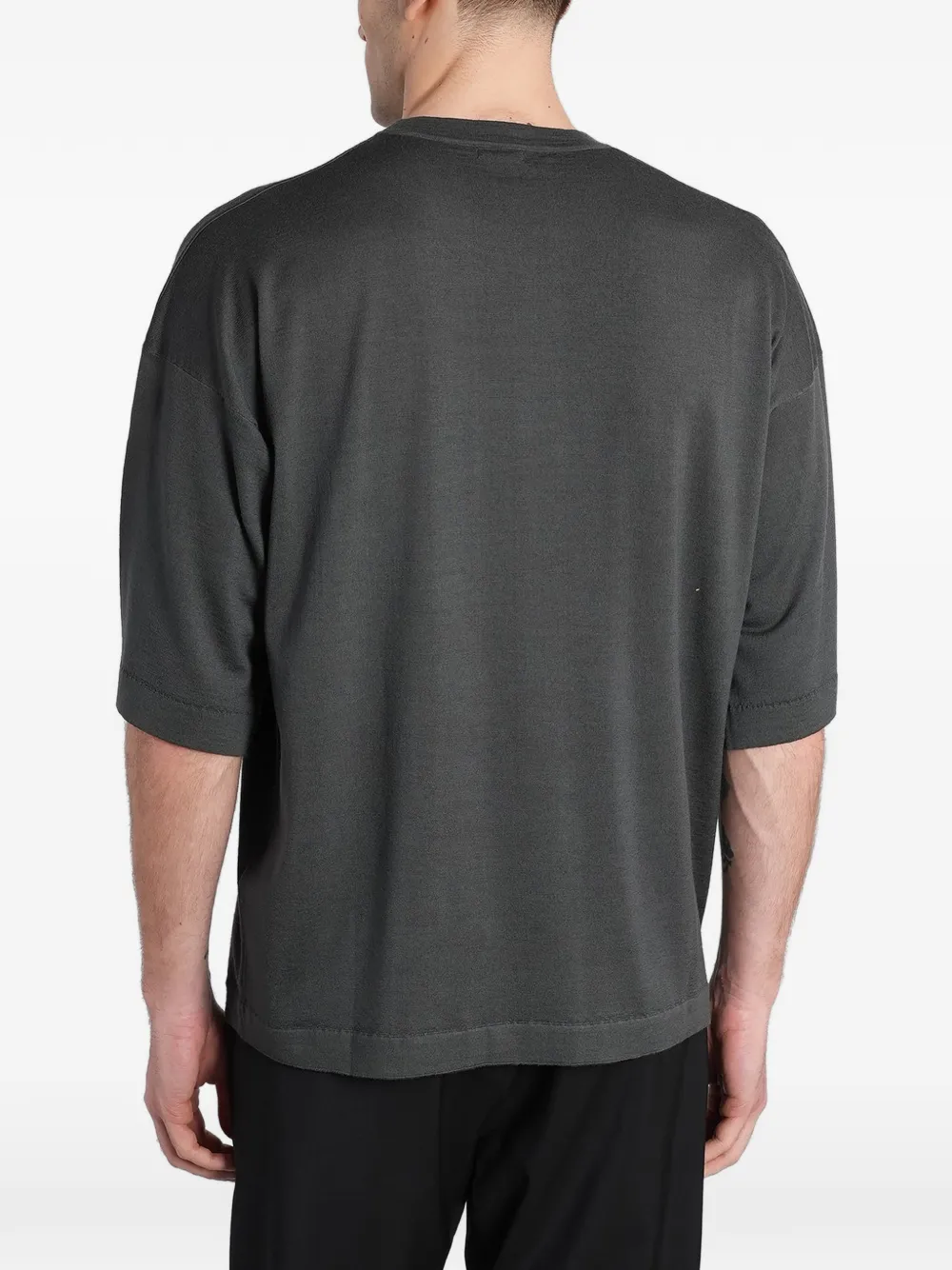 Barena Zaco oversized T-shirt met ronde hals Grijs