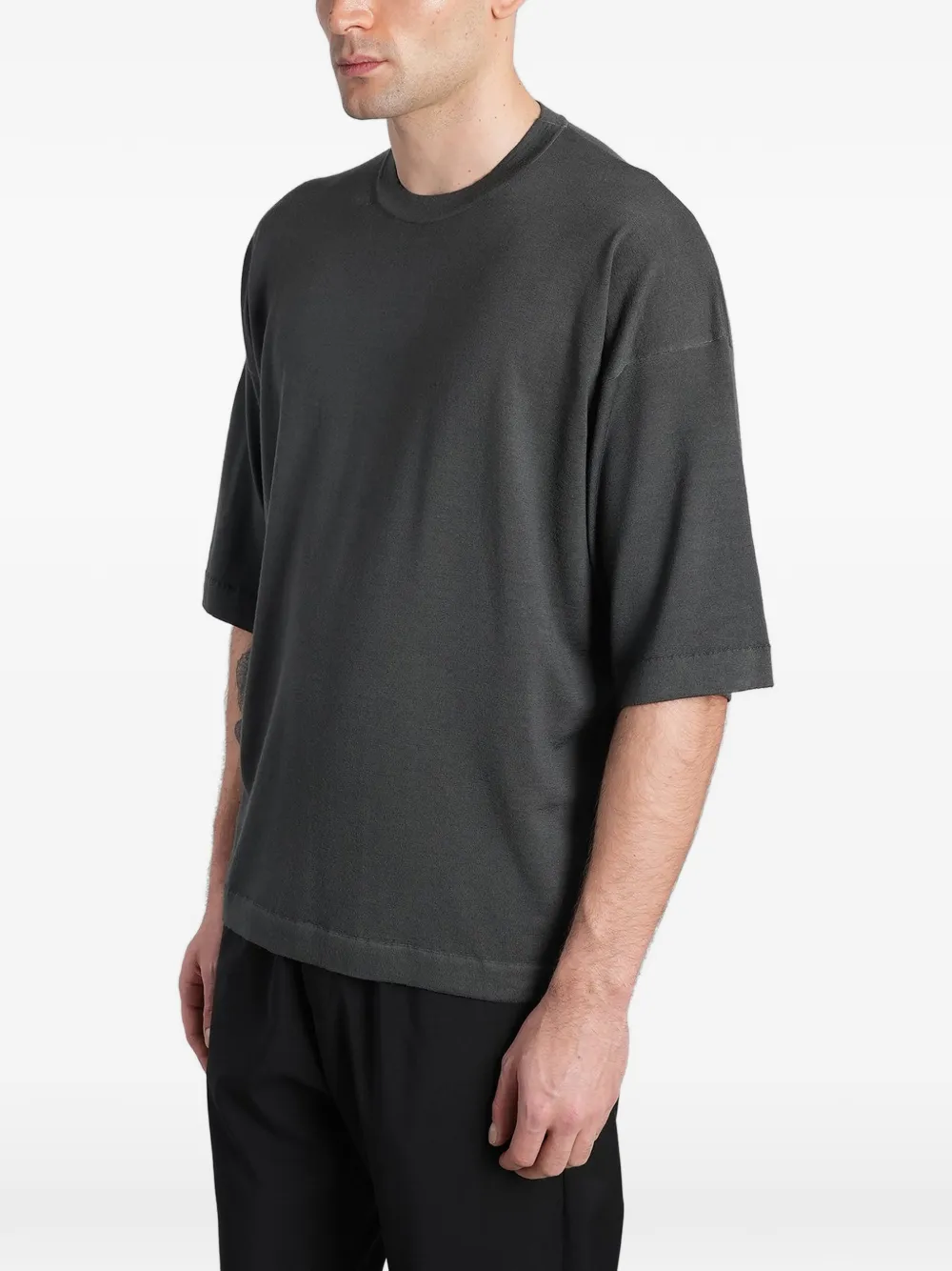 Barena Zaco oversized T-shirt met ronde hals Grijs