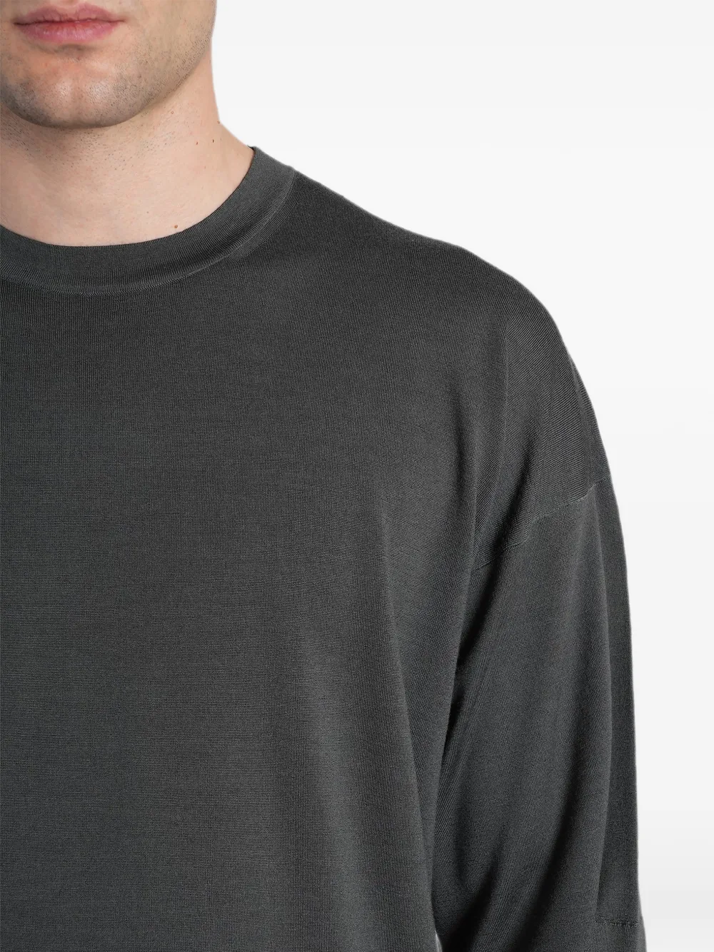 Barena Zaco oversized T-shirt met ronde hals Grijs