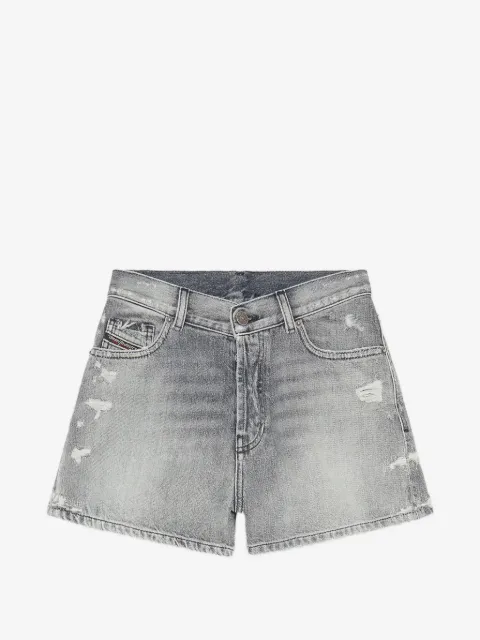 Diesel shorts con efecto envejecido