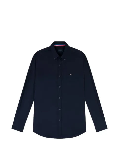 Paul & Shark logo-patch button-down shirt