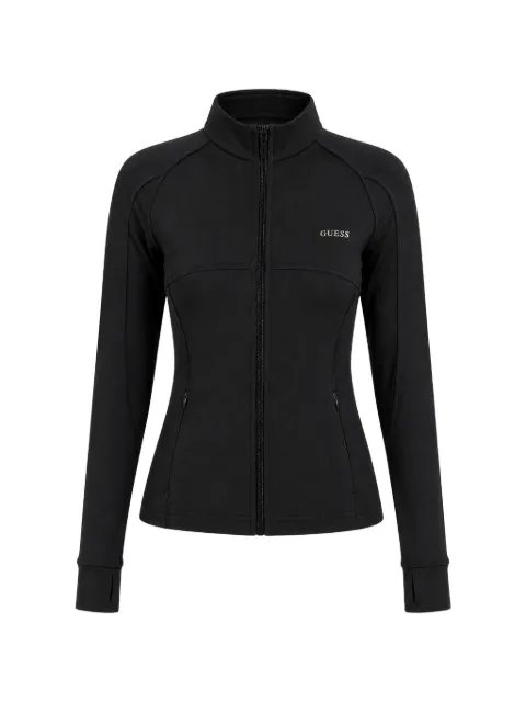 GUESS USA zip-fastening mock-neck sweatshirt