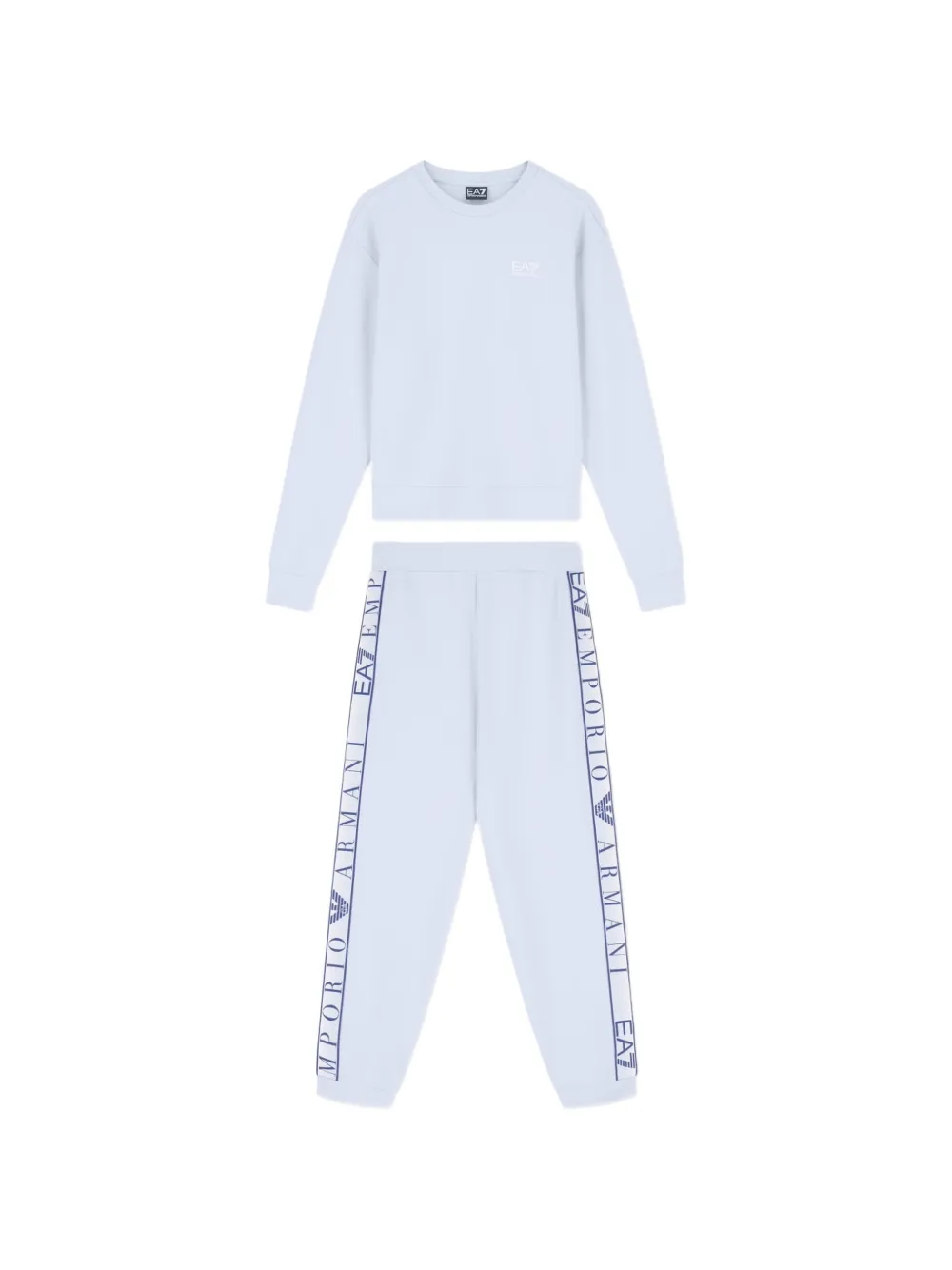 Ea7 Emporio Armani logo-print tracksuit - Blu