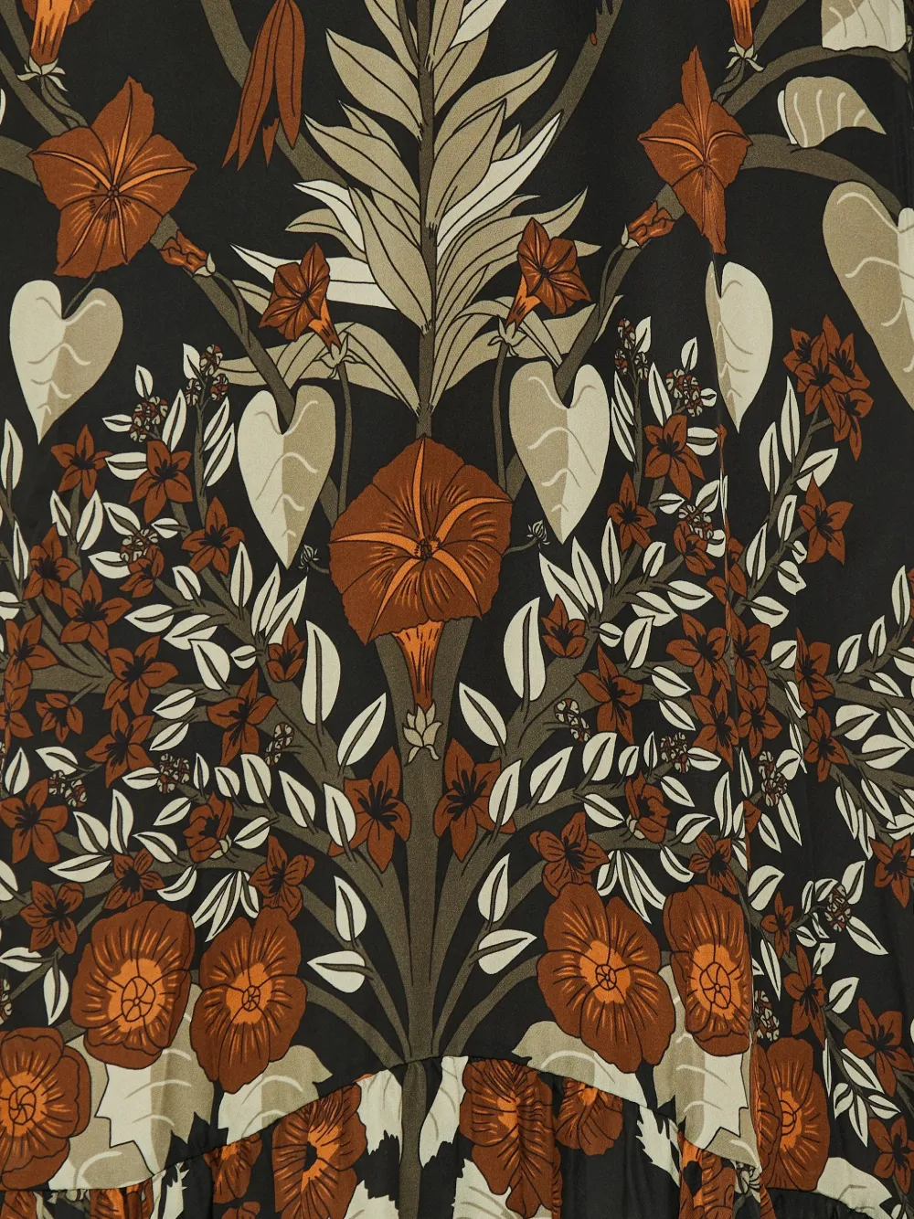 Johanna Ortiz Maxi-jurk met bloemenprint Groen