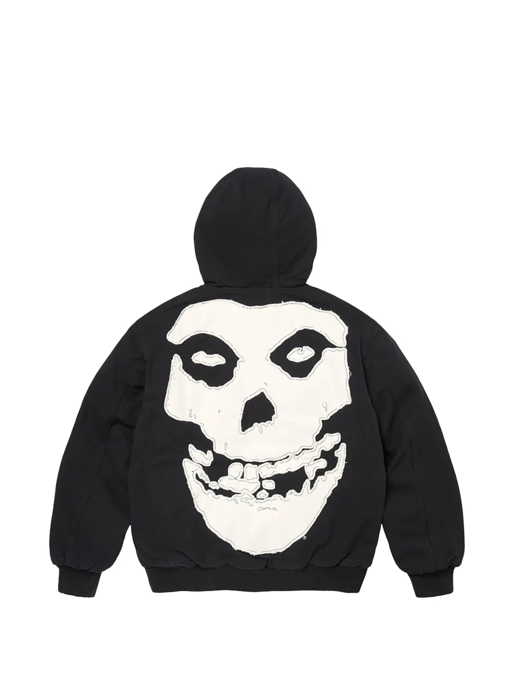 Supreme The Misfits hoodie met doodskoppatch Zwart