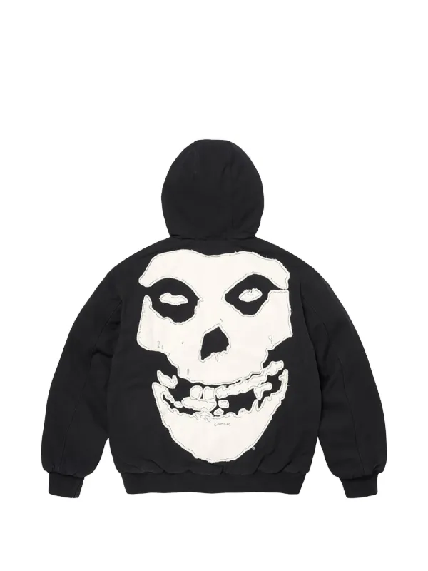 Supreme The Misfits スカルパッチ パーカー | ブラック | FARFETCH JP