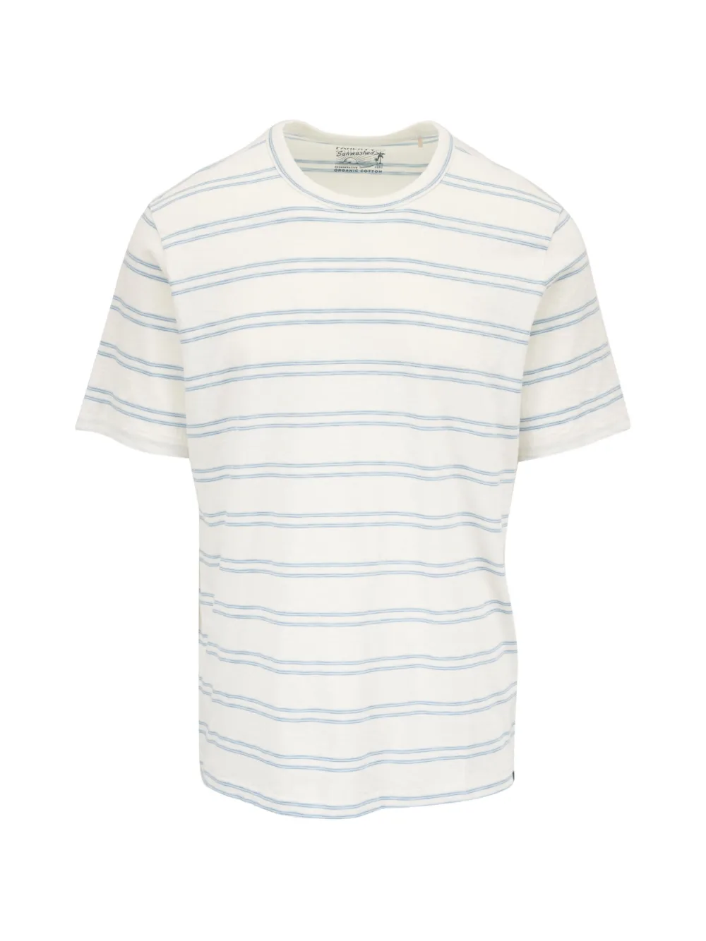 FAHERTY striped short-sleeve T-shirt - Nude