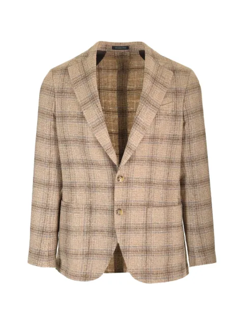 Al Duca D’Aosta 1902 tartan-check notched-lapel blazer