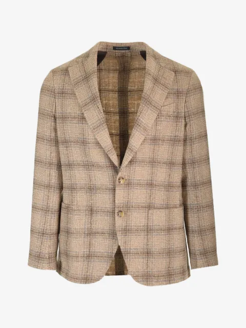 Al Duca D’Aosta 1902 tartan-check notched-lapel blazer