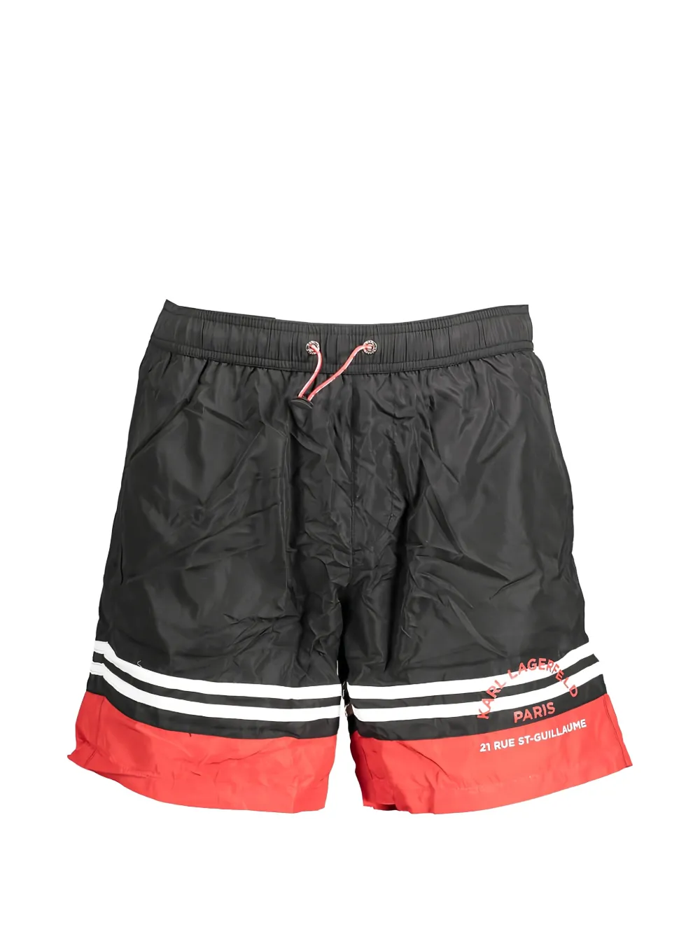 Karl Lagerfeld Shorts con logo e design color-block - Black