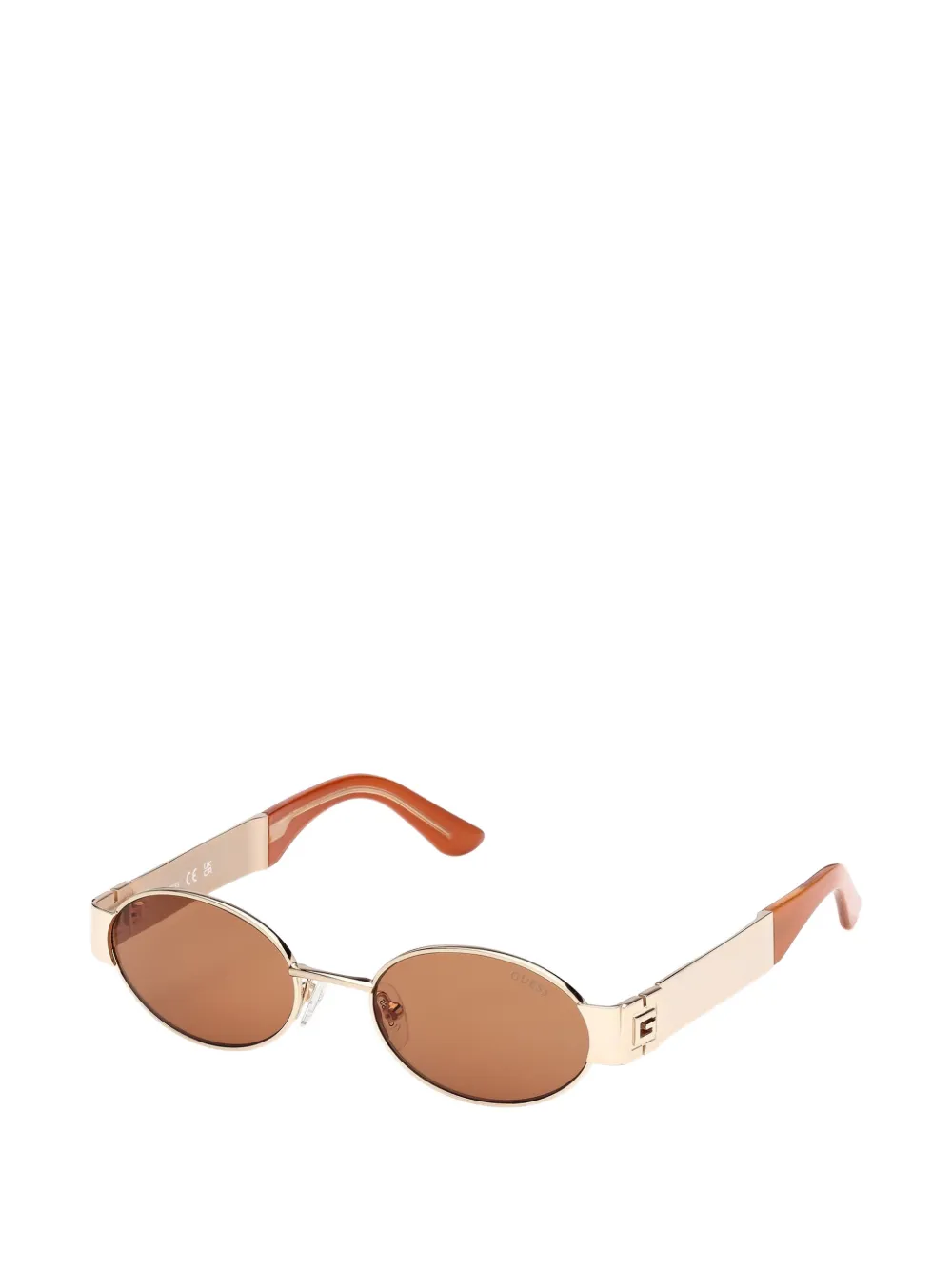 GUESS USA Zonnebril met ovalen montuur Goud
