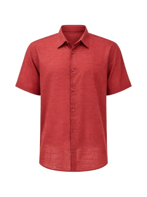 Osklen Camisa texturizada com mangas curtas