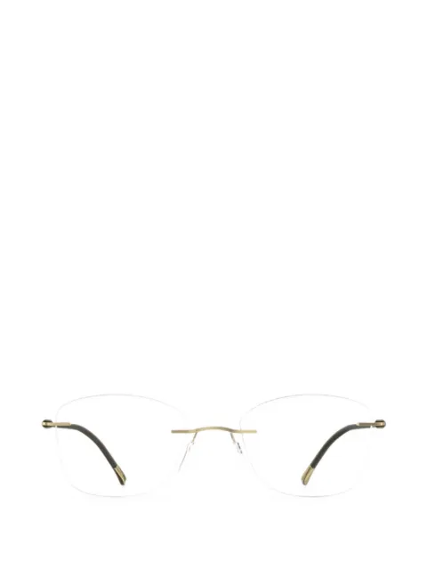 Silhouette Purist rimless cat-eye glasses