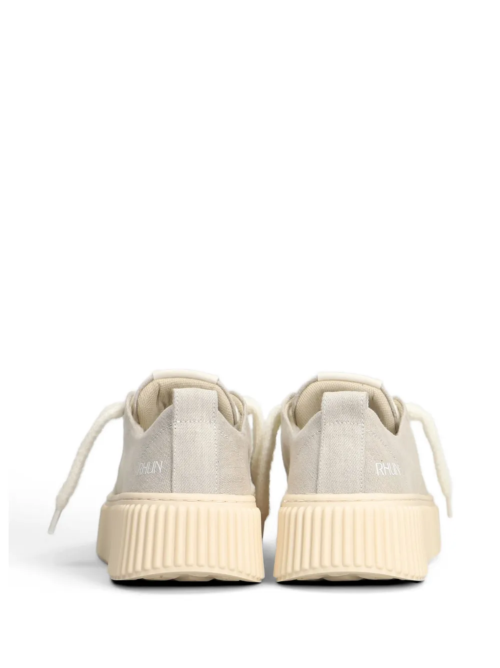 Rhun Sneakers met geribbelde zool Grijs