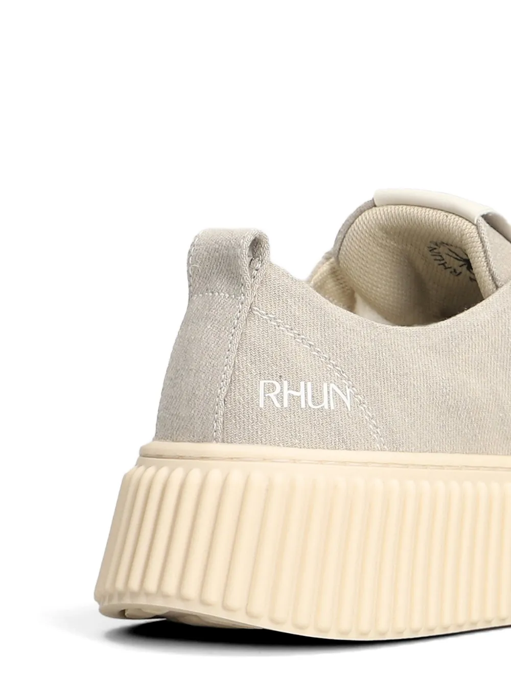 Rhun Sneakers met geribbelde zool Grijs