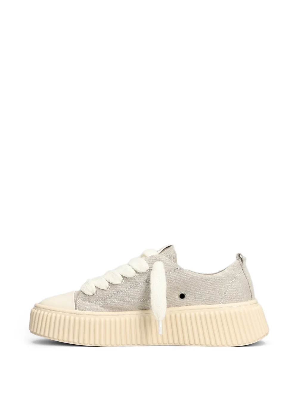 Rhun Sneakers met geribbelde zool Grijs