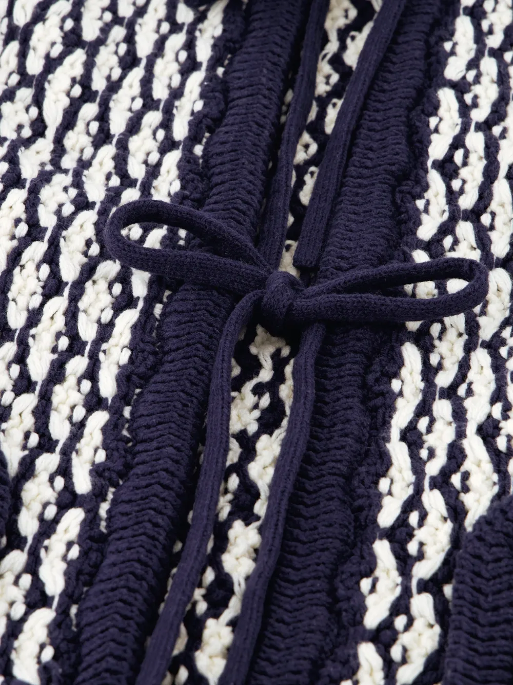 Fabienne Chapot Balou vest met striksluiting Blauw