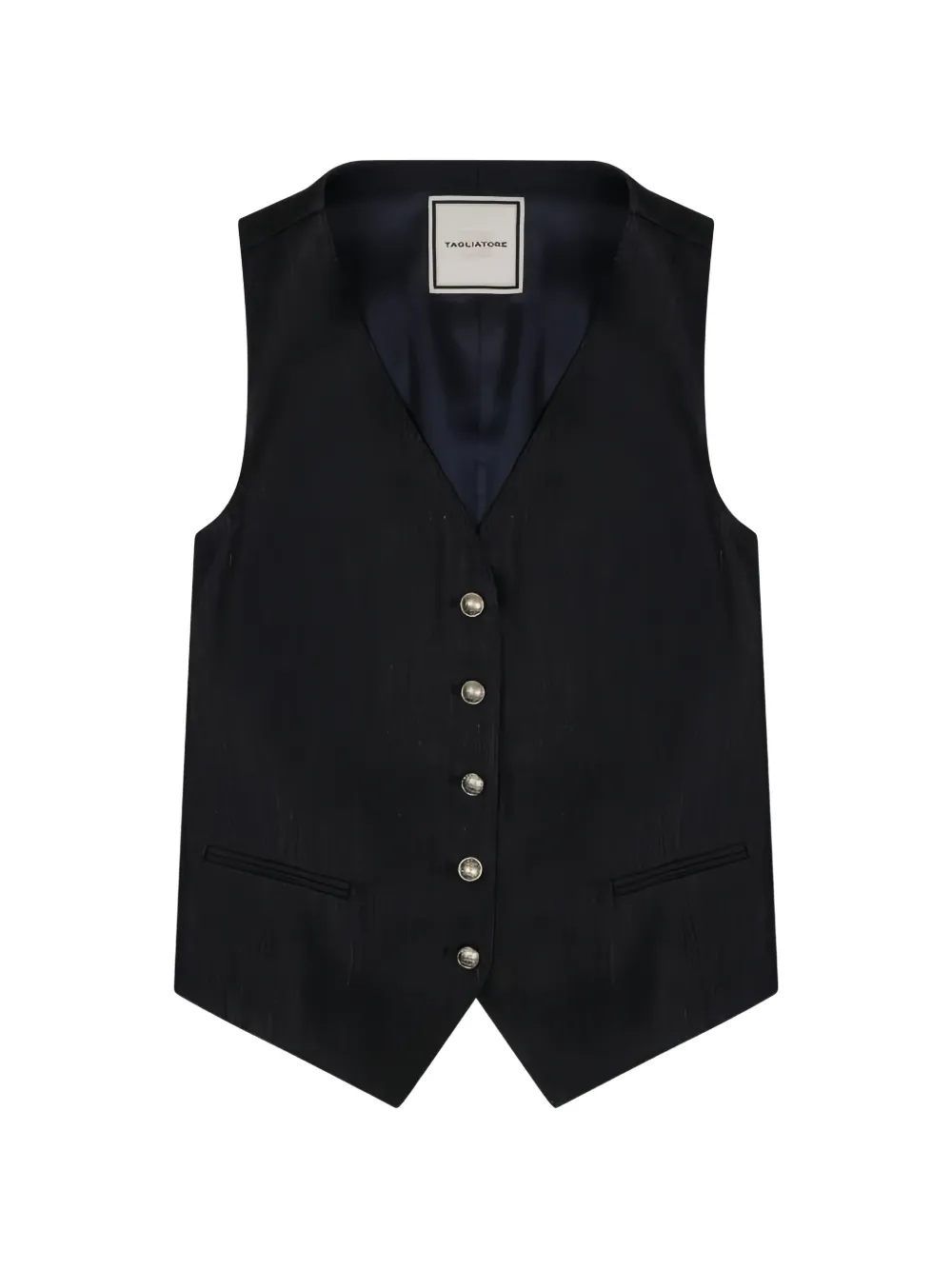 Tagliatore button-up waistcoat - 940008B1243|Blue