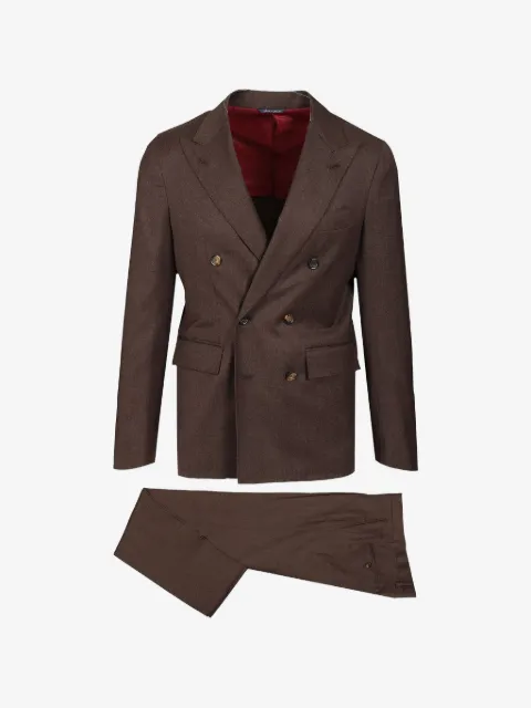 Al Duca D’Aosta 1902 double-breasted flannel suit