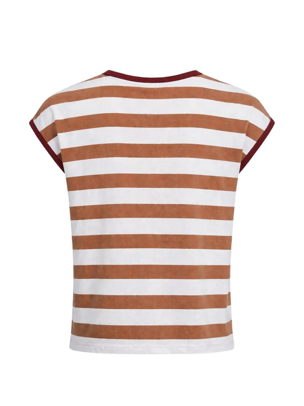R13 T-shirt met contrasterende afwerking Wit