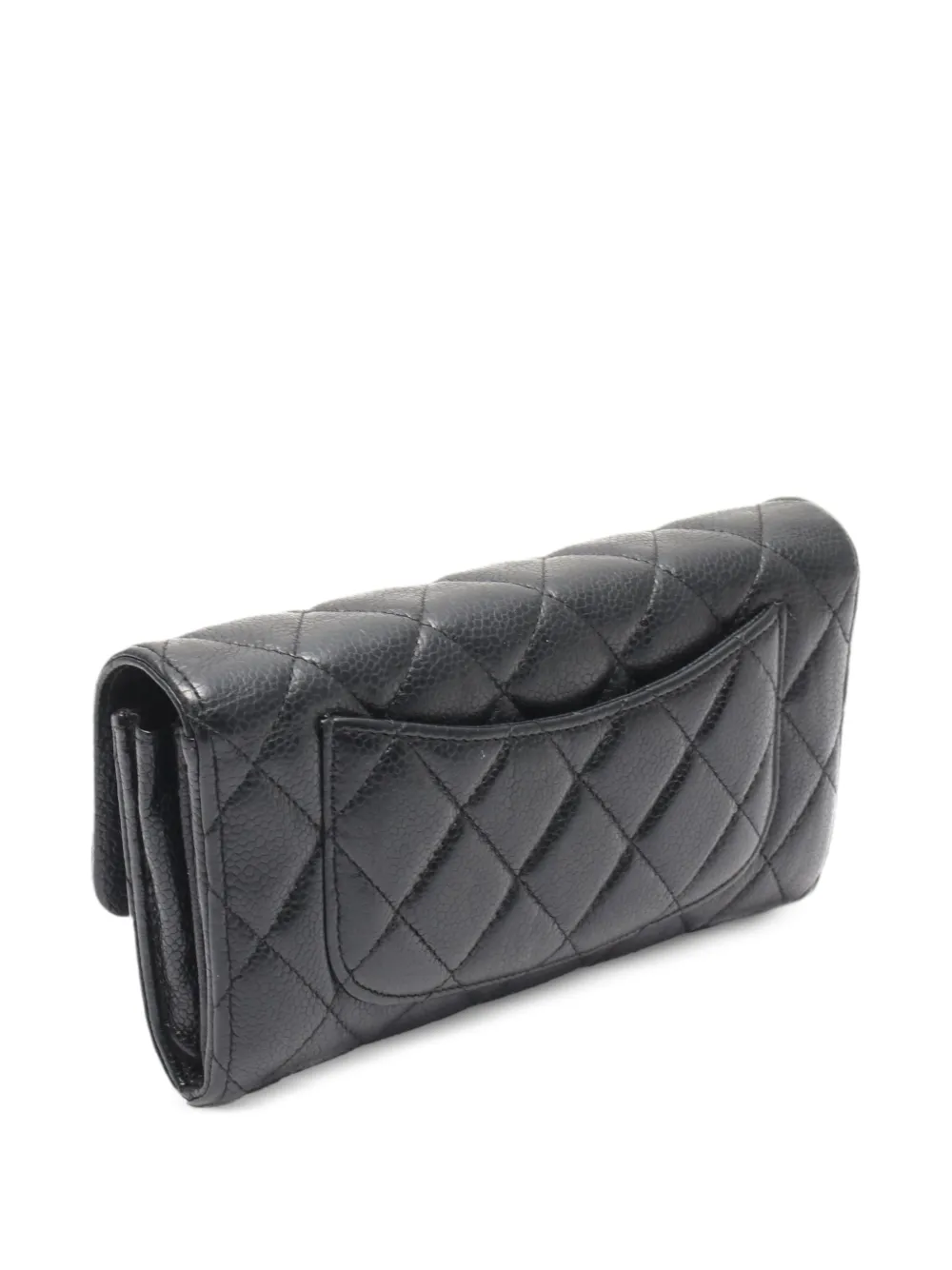 CHANEL Pre-Owned 2019 マトラッセ 長財布 | ブラック | FARFETCH JP